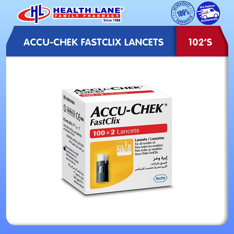 ACCU-CHEK FASTCLIX LANCETS (102'S)